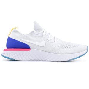 Giày Nike Epic React Flyknit trắng xanh NE03