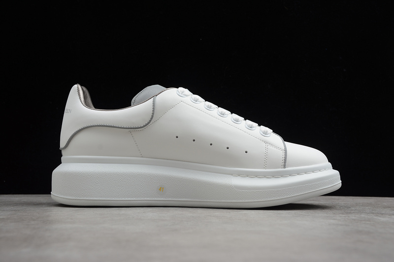 Alexander McQueen: SSENSE Exclusive White Reflective Oversized Sneakers |  SSENSE