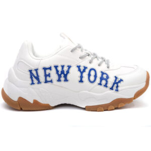 Giày MLB New York trắng chữ xanh MLB14