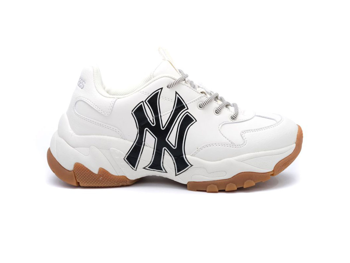 Giày MLB NY trắng chữ đen MLB12